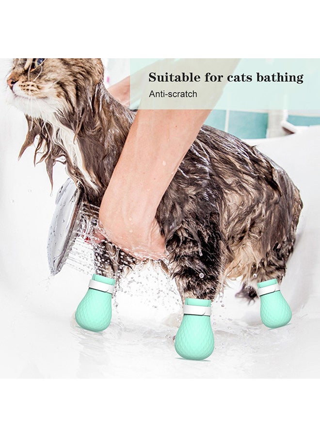 Generic 4 Piece Anti Scratch Cat Shoes Green 15x9x3.5cm - Image 4
