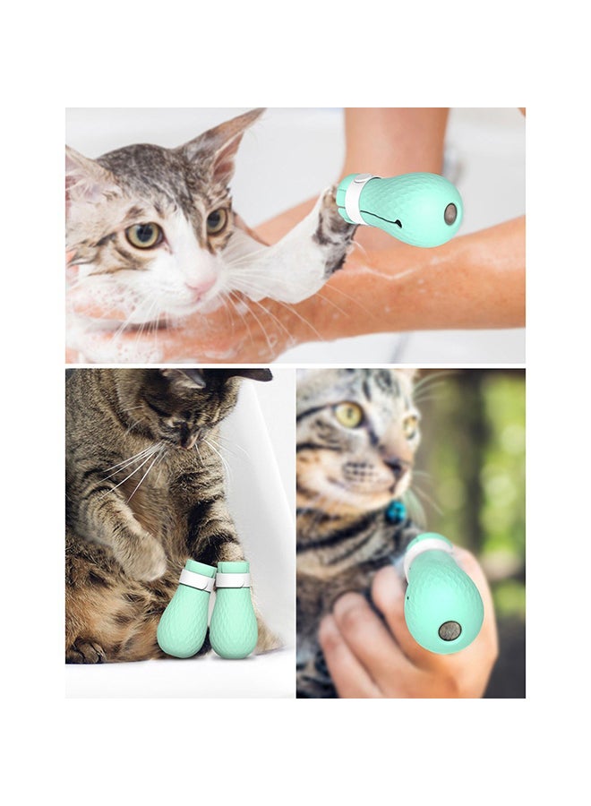 Generic 4 Piece Anti Scratch Cat Shoes Green 15x9x3.5cm - Image 5