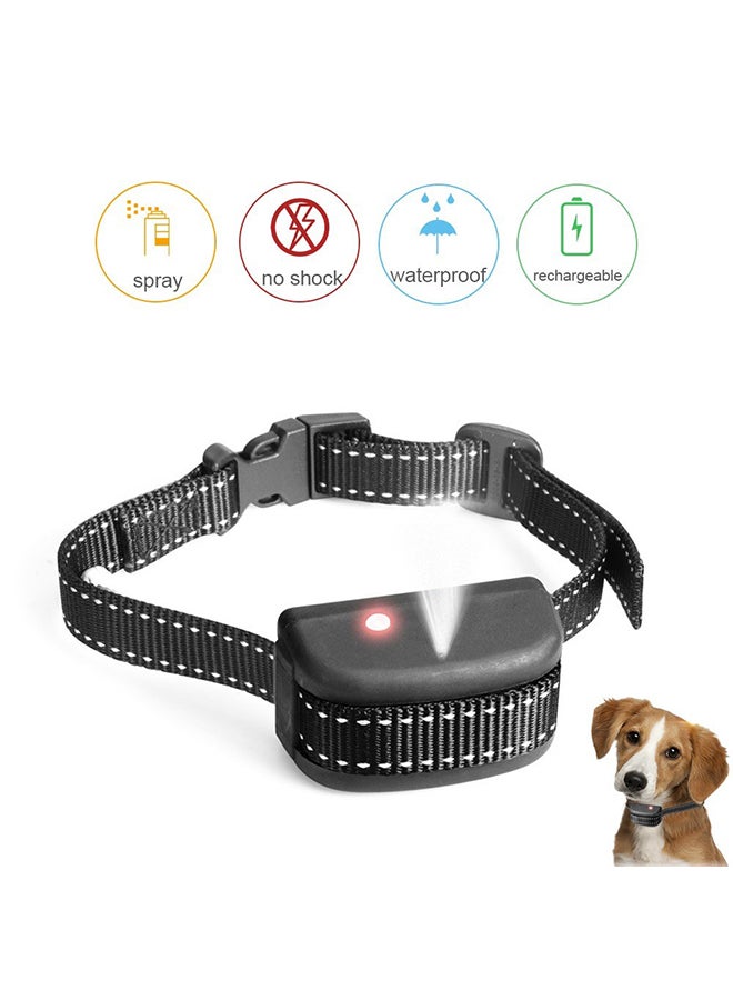 Anti Bark Rechargeable Collar Spary No shock and Safe Humane Black 9.6x7.7x5.2cm - Image 3