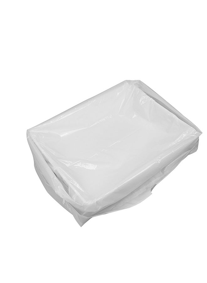 حقيبة برباط لفلتر الفضلات مع بطانة مربعة أبيض 37x27.5x1سم - Image 1