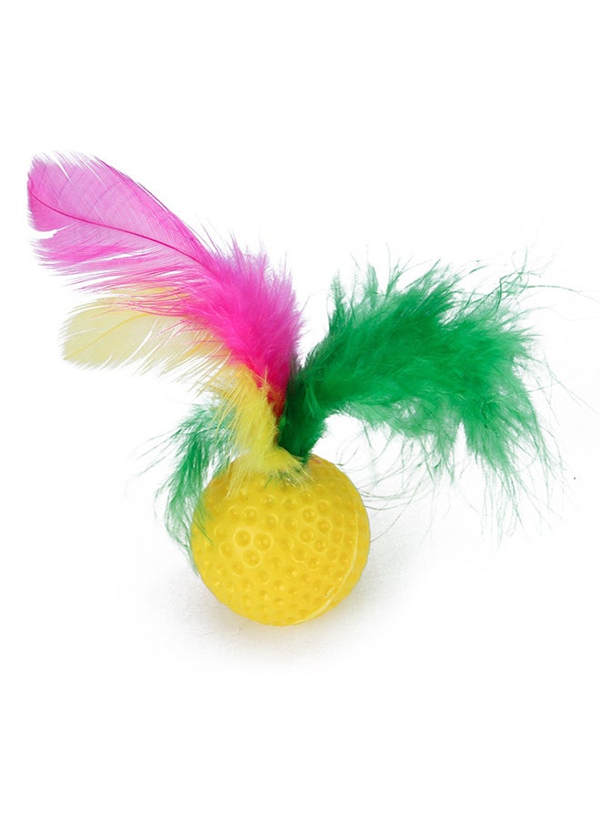 14 Piece Variety Pet Toys Pack Set Including Feather Mouse Tunnel Multicolour 34x30x7cm - Image 3