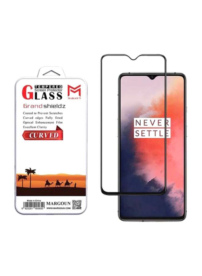 MARGOUN 3D Glass Screen Protector For OnePlus 7T Black/Clear - Image 2