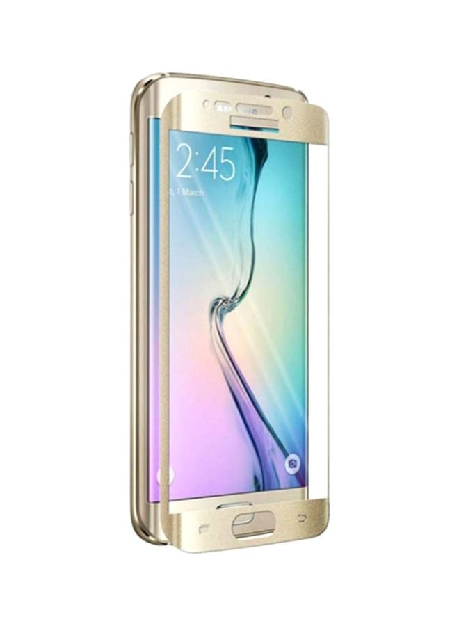 MARGOUN 5D Screen Protector for Samsung Galaxy S6 Edge Gold/Clear - Image 1