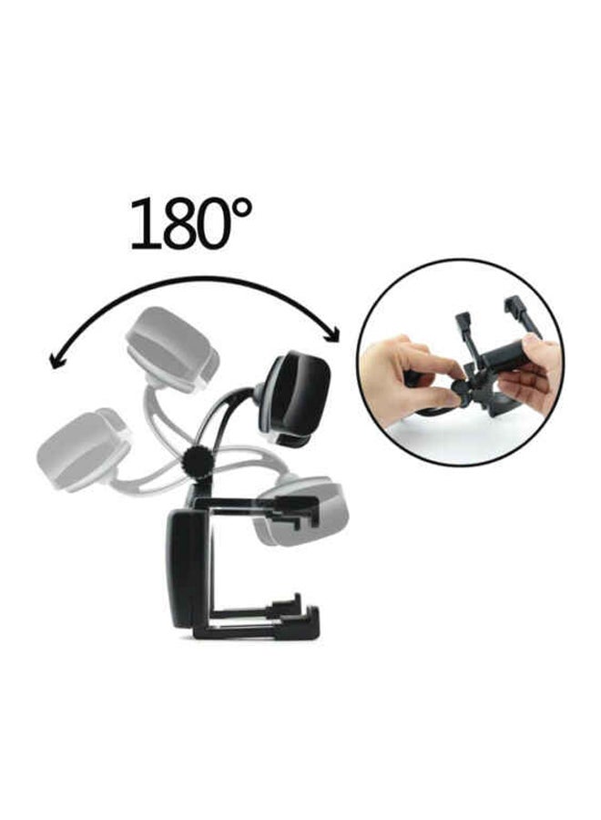 MARGOUN Car Rearview Mirror Mount Holder For Apple iPhone X Black - Image 5