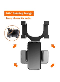 Car Rearview Mirror Mount Holder For Apple iPhone X Black - v1617597057/N16019925A_7