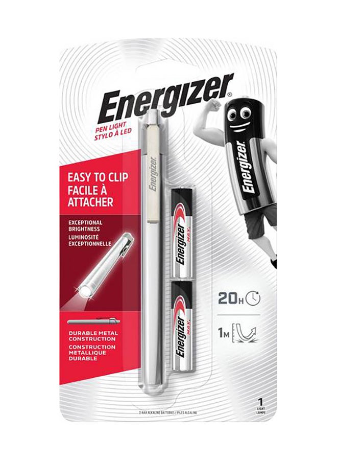 Energizer LED Light Pen Silver/Black 24inch - Image 1