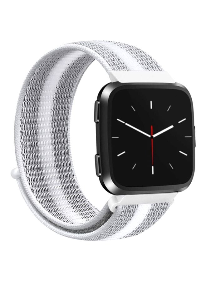 Voberry Replacment Band Strap For Fitbit Versa Grey/White  - Image 3