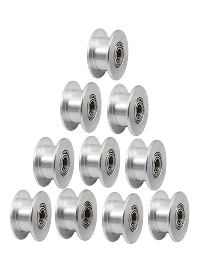 Aibecy 10-Piece Idle Printer Pulley Gear Wheel Set Silver 