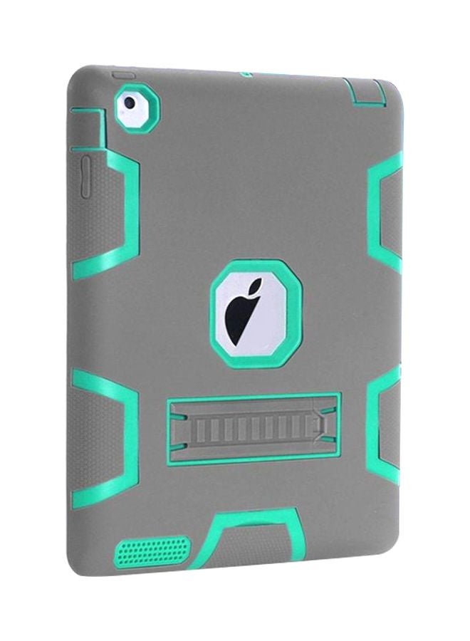 أليش غطاء حماية واقٍ بطبقتين من سلسلة هايبرد آرمور لجهاز آي باد برو مقاس 9.7 بوصات رمادي/أخضر - Image 1