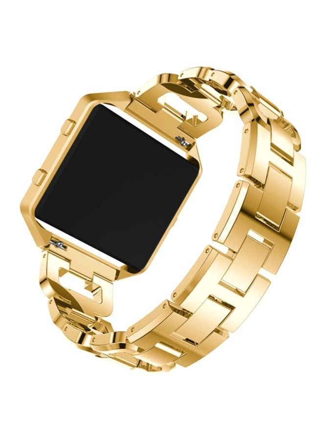 Voberry Replacement Band Strap With Frame For Fitbit Blaze Gold  - Image 3