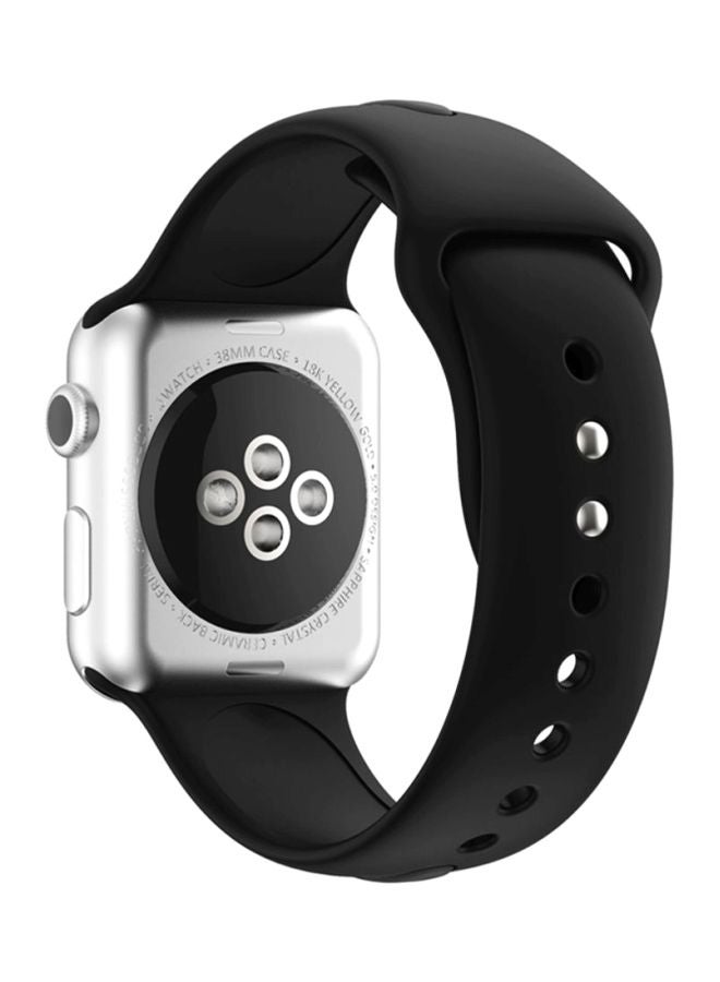 Voberry Replacement Band For Apple Watch Series 3 38mm Black - Image 2