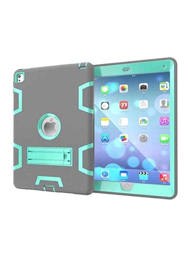 أليش غطاء حماية ذكي مضاد للغبار مصنوع من المطاط لجهاز أبل آي باد آير 2/6 رمادي/أزرق - Image 3