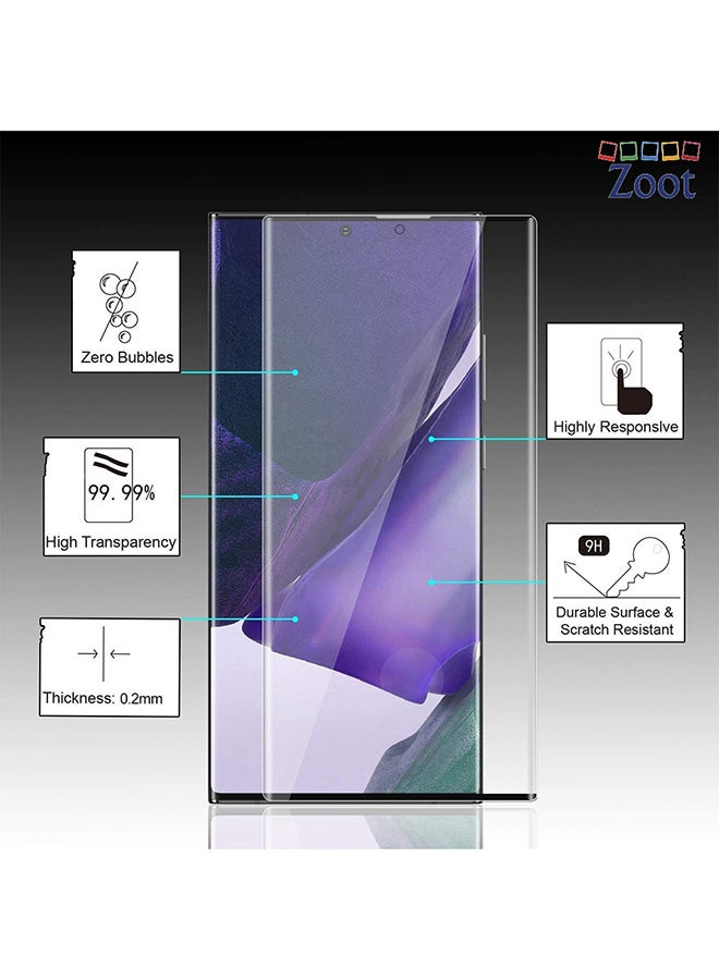 Zoot Tempered Glass Screen Protector Compatible For Samsung Galaxy Note 20 Ultra Black - Image 2