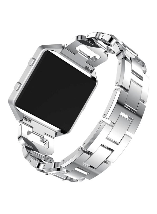 Voberry Replacement Band Strap For Fitbit Blaze Silver - Image 2