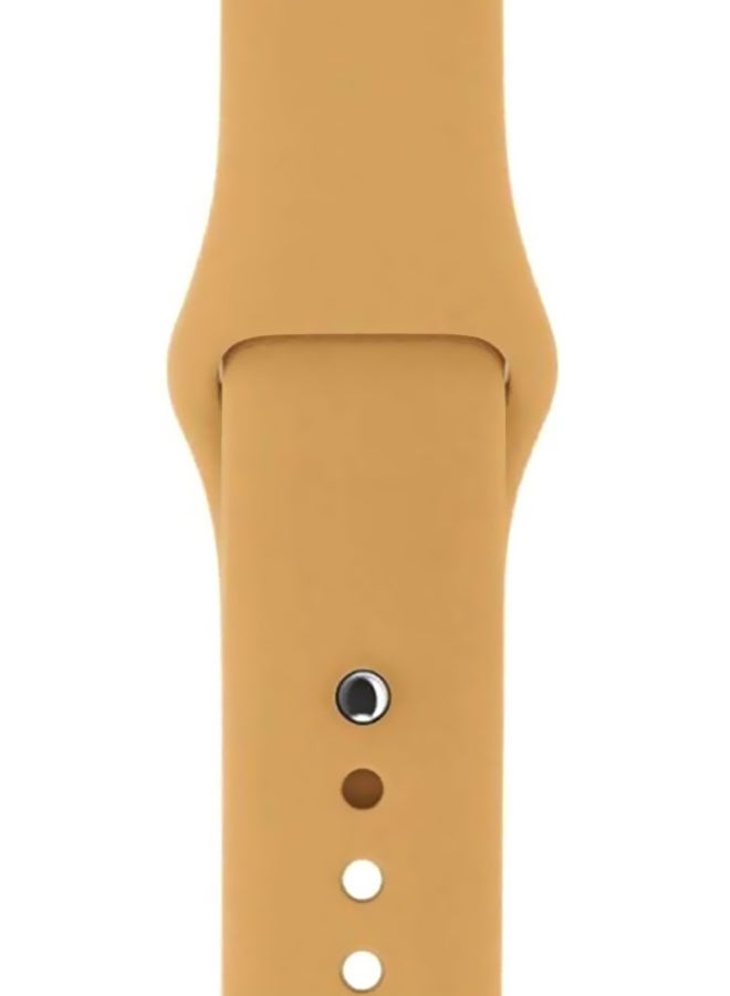 MARGOUN - Replacement Band For Apple Watch Series 3/4/5 Caramel - Image 1