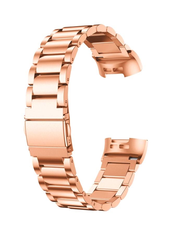 Voberry Replacement Strap Band For Fitbit Charge 3 Rose Gold - Image 1