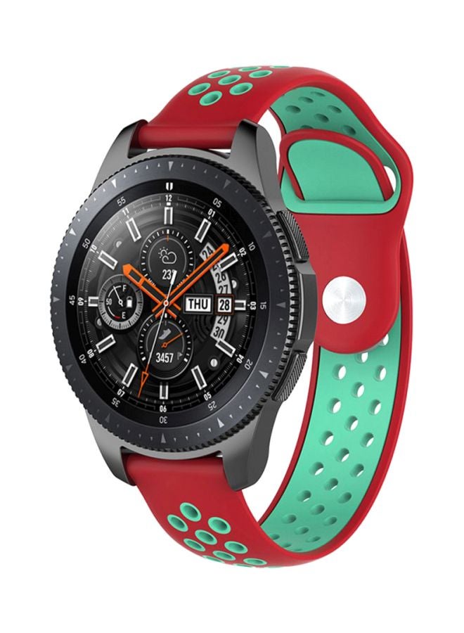 Voberry Replacement Band Strap For Samsung Galaxy Classic 46mm Red/Green - Image 3