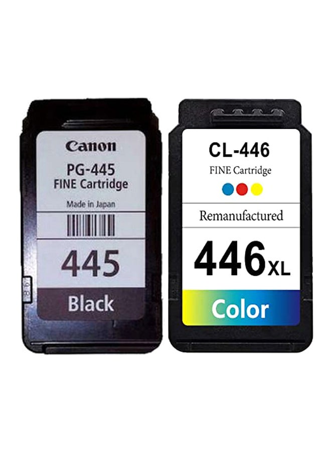 Canon - 2-Piece Ink Cartridge Set 445 Black/446 XL Tri Colour - Image 1