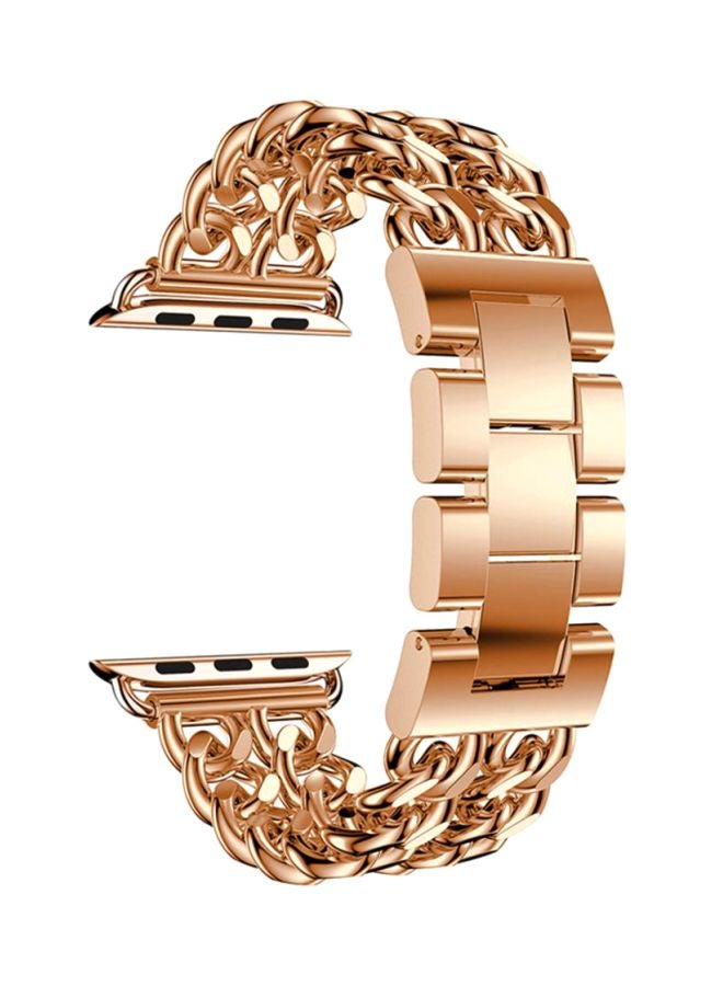 Voberry Double Row Cowboy Replacement Band For Apple Watch Series 4 40mm Gold - Image 1
