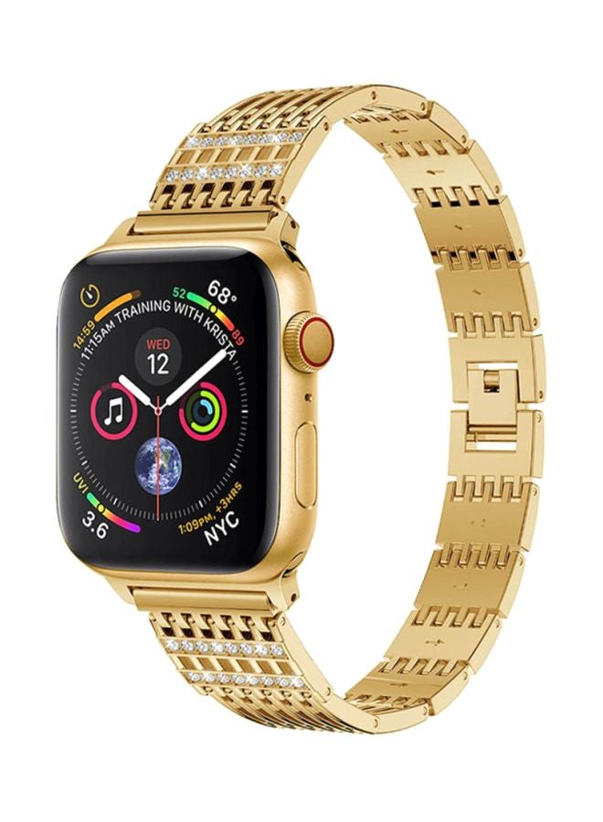 Voberry Replacement Band For Apple Watch Series 4 44mm Gold - Image 2