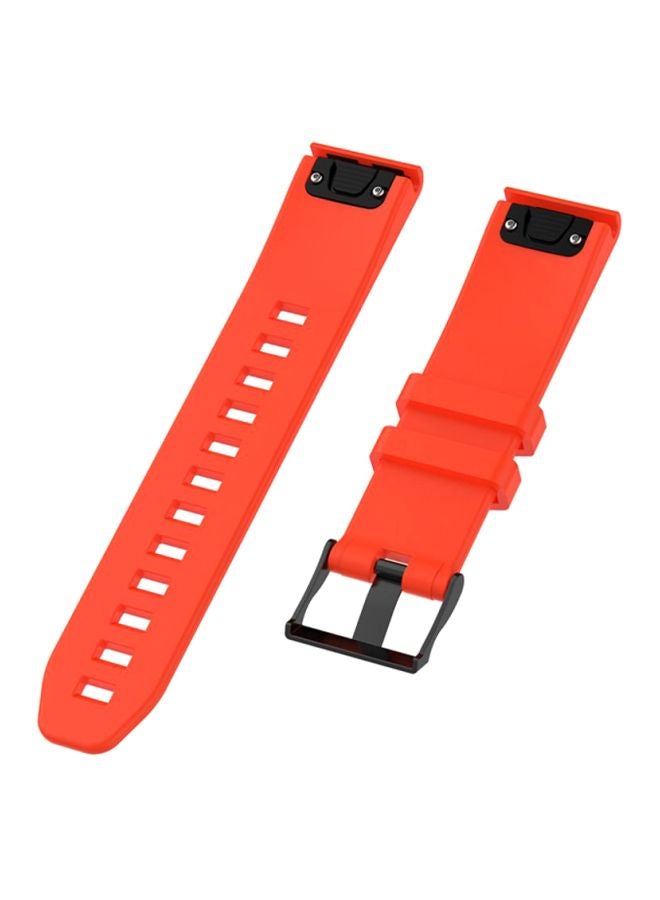 Voberry Replacement Watch Band With Tools For Garmin Fenix 5 Plus Orange/Grey/Black  - Image 2