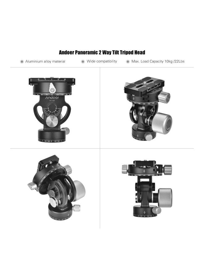 ANDOER 2 Way Pan Tripod Black - Image 4