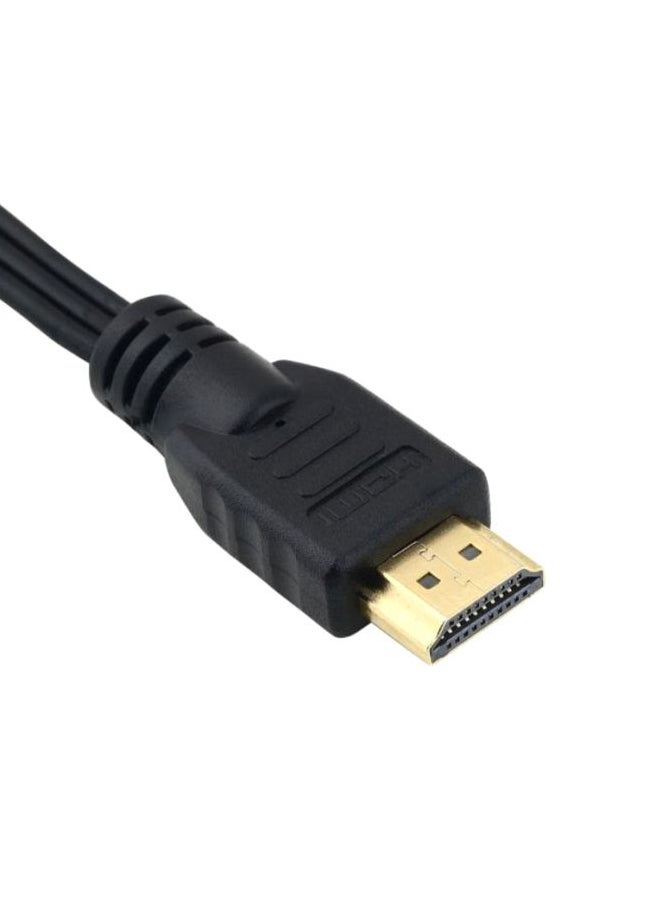 general HDMI To 3-RCA Video Component Connection Cable Black/Red/Green - Image 3