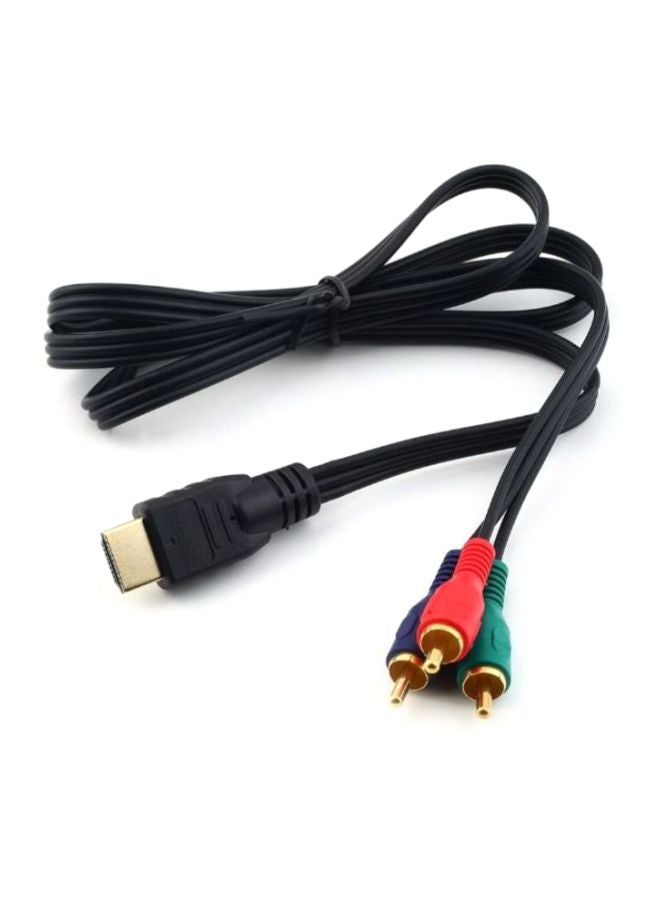general HDMI To 3-RCA Video Component Connection Cable Black/Red/Green - Image 5