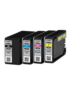 4-Piece Maxify PGI-1400 Ink Cartridge Set Multicolour