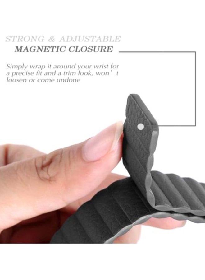 MARGOUN Replacement Band For Apple Watch 42/44mm Grey - Image 3