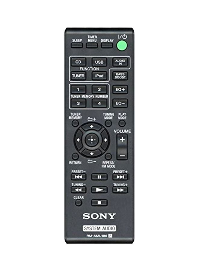 Sony Remote Control For Sony RM-AMU186 Music System Black/White - Image 1