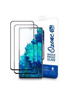 2-Piece Tempered Glass Screen Protector For Samsung Galaxy S20 FE 5G Black