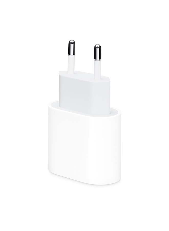 Apple - 20W USB-C Power Adapter 2PIN (EU) PLUG white - Image 1