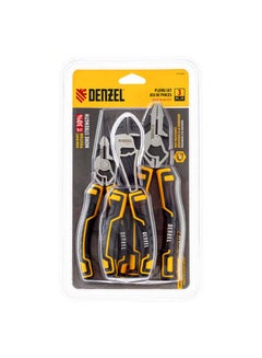 3-Piece Plier Set Silver/Black/Yellow 8inch - v1617603901/N46045819A_3