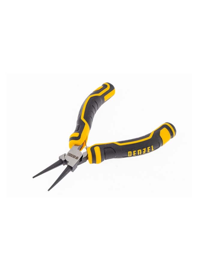 denzeL Round-Nose Pliers Silver/Black/Yellow 5inch - Image 2