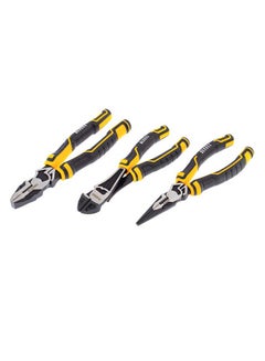 3-Piece Plier Set Silver/Black/Yellow 8inch - v1617603904/N46045819A_2