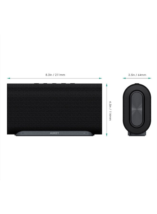 Aukey - Eclipse Bluetooth Speaker,SK-M30 Black - Image 1