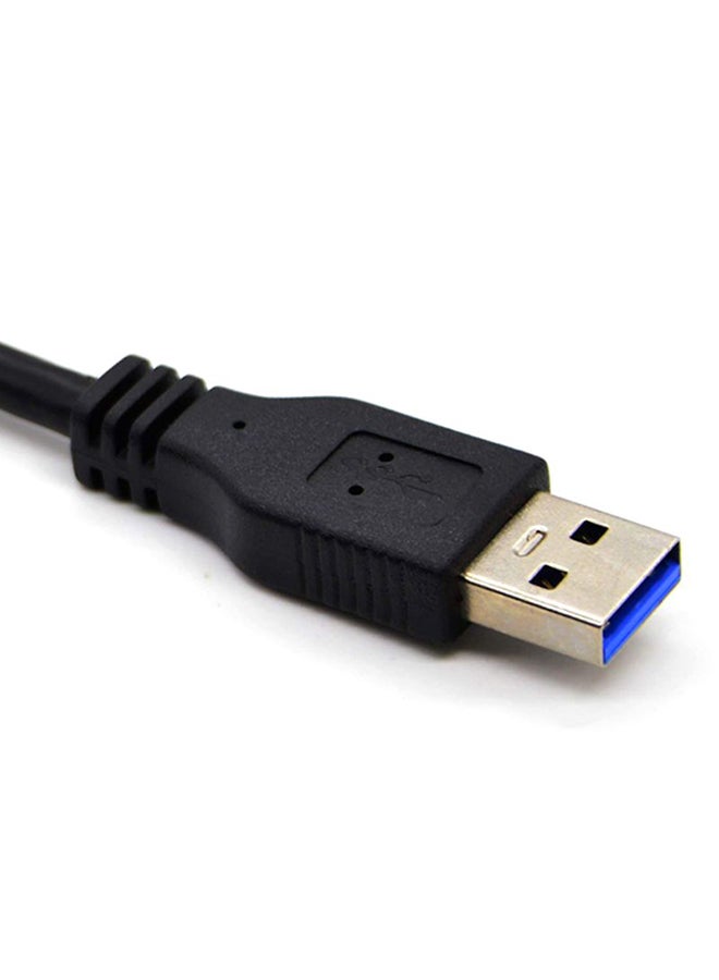 أليش كابل محول من منفذ USB 3.0/2.0 ذكر إلى VGA أنثى أسود  - Image 3