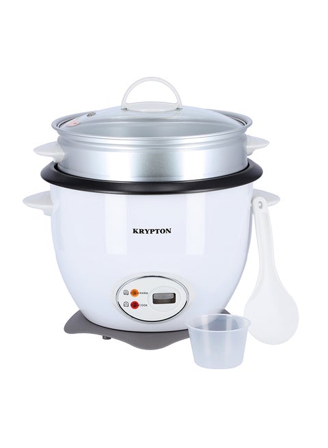 Rice Cooker With Steamer Non-Stick Inner Pot 1.8 L 700 W KNRC5283 White/Grey/Black
