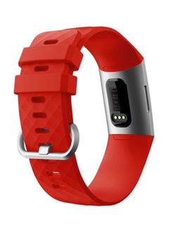 Voberry Replacement Strap Band For Fitbit Charge 3 Red  - Image 3