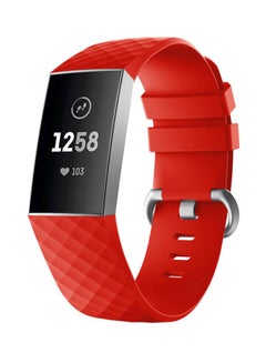 Voberry Replacement Strap Band For Fitbit Charge 3 Red  - Image 4