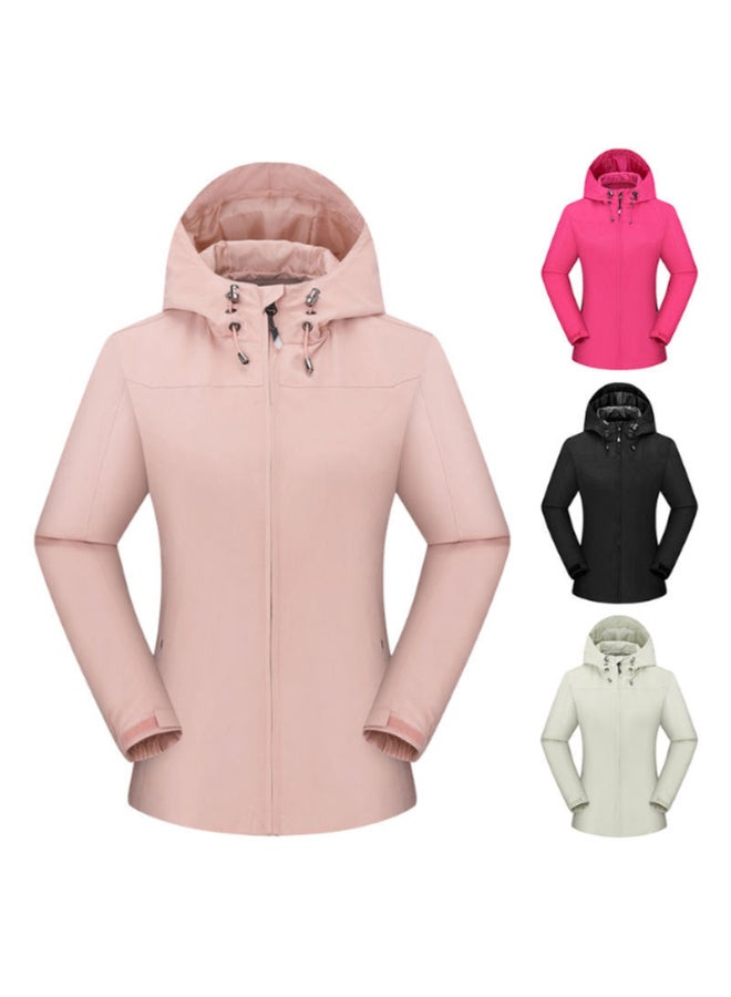 جاكيت شيل ضد الماء للجبال وردي - Image 2