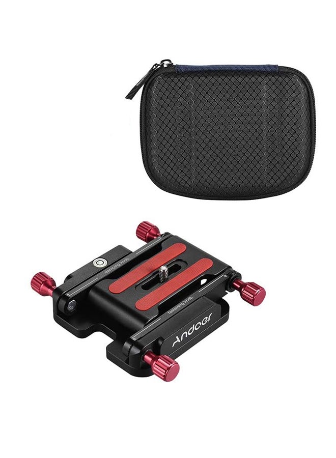 ANDOER Quick Release Plate Camera Ball Head Black/Red/White - Image 4