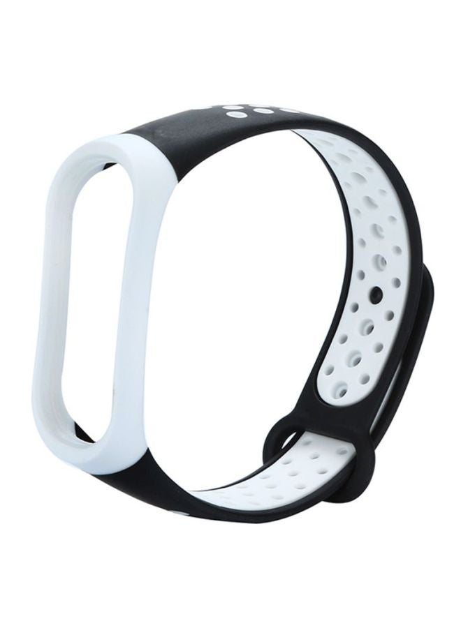 Voberry Replacement Strap For Xiaomi Band 3 White/Black - Image 1