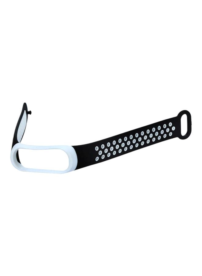 Voberry Replacement Strap For Xiaomi Band 3 White/Black - Image 3