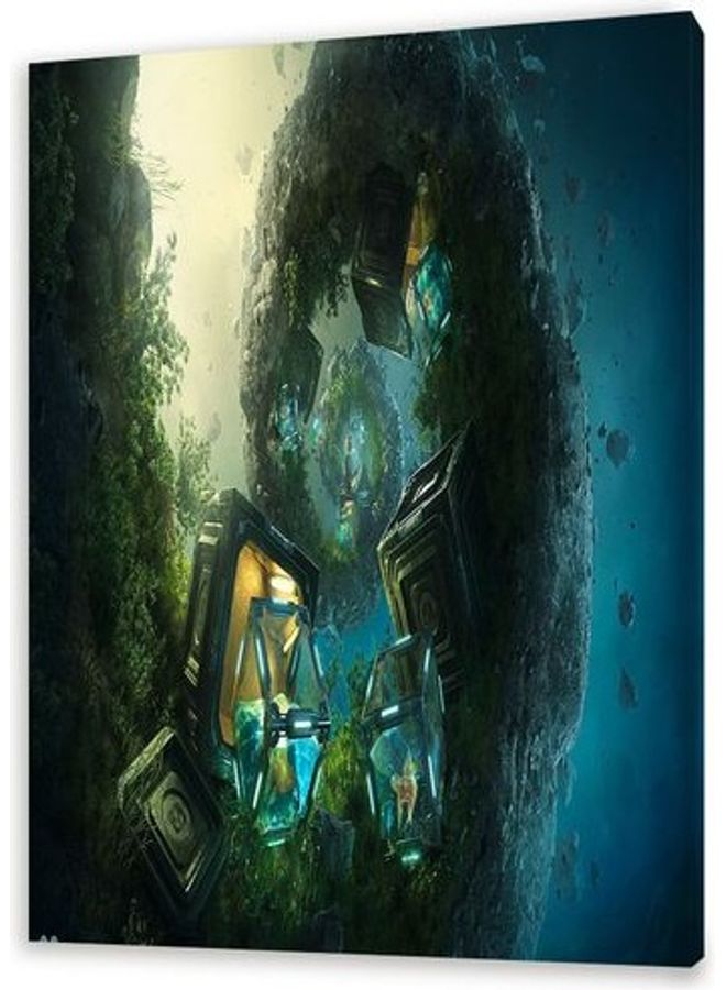 لوحة فنية بتصميم رسوم متحركة متعدد الألوان 40x60سم - Image 1