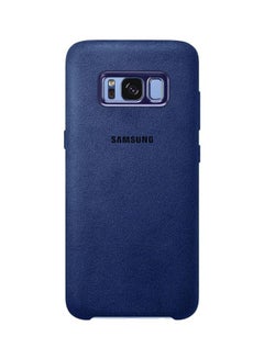 Alcantara Cover For Galaxy S8 Blue