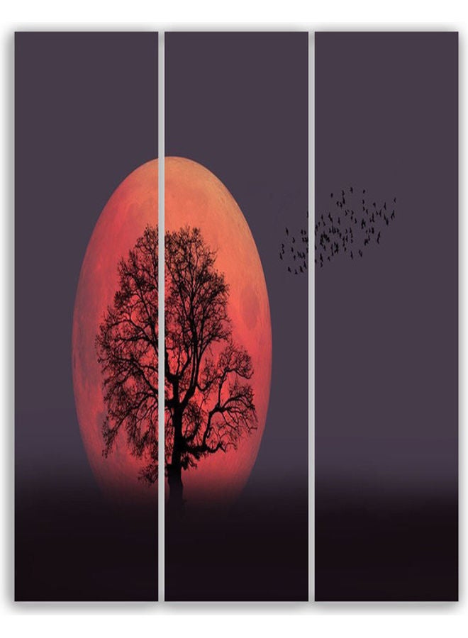 3-Piece Nature Themed Wall Art Set Multicolour S - Image 1