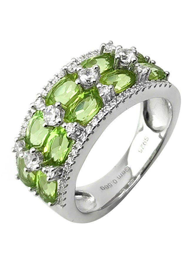 Peridot Stud Ring - Image 1