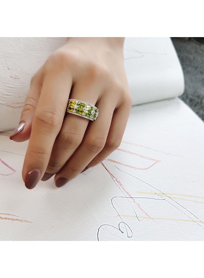 Peridot Stud Ring - Image 2